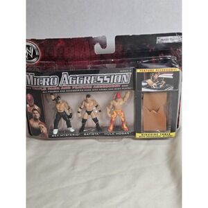 2006 WWE Jakks Micro Aggression Series 2 Rey Mysterio Batista Hulk Hogan